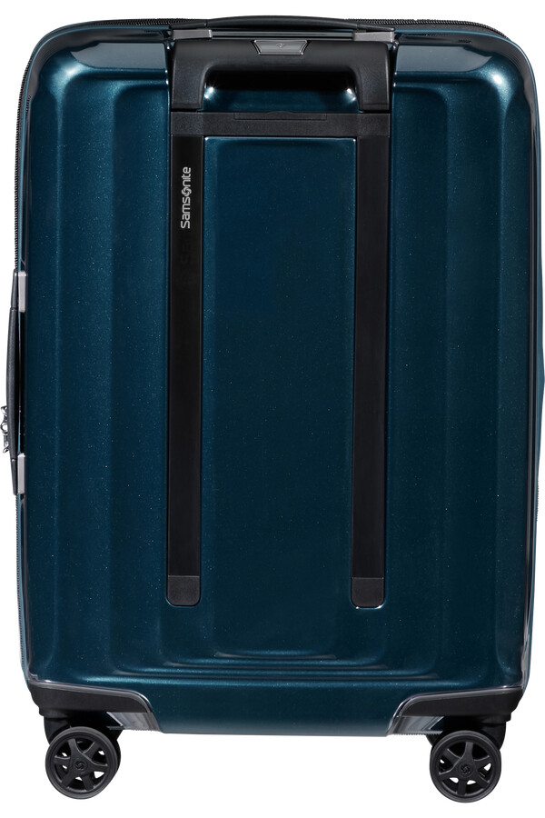 carrinho nuon spinner expansível 4 rodas 55cm azul metálico escuro