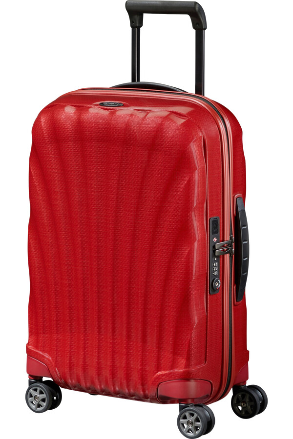 c-lite spinner expansível 4 rodas 55cm vermelho chili