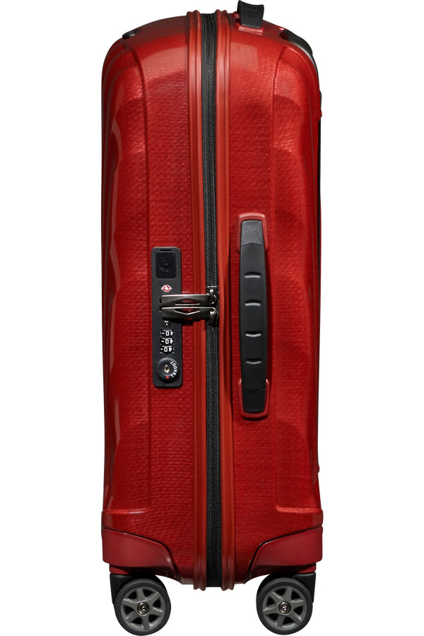 c-lite spinner expansível 4 rodas 55cm vermelho chili