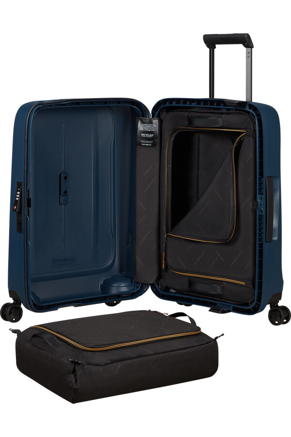 mala essens spinner 4 rodas 55cm azul meia-noite