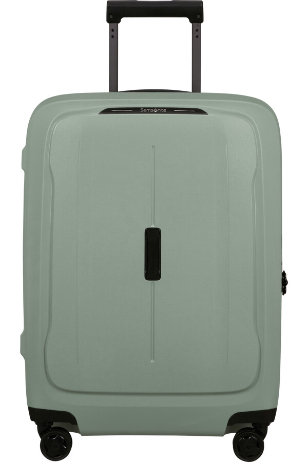 mala de viagem essens spinner expansível 4 rodas 55cm sálvia