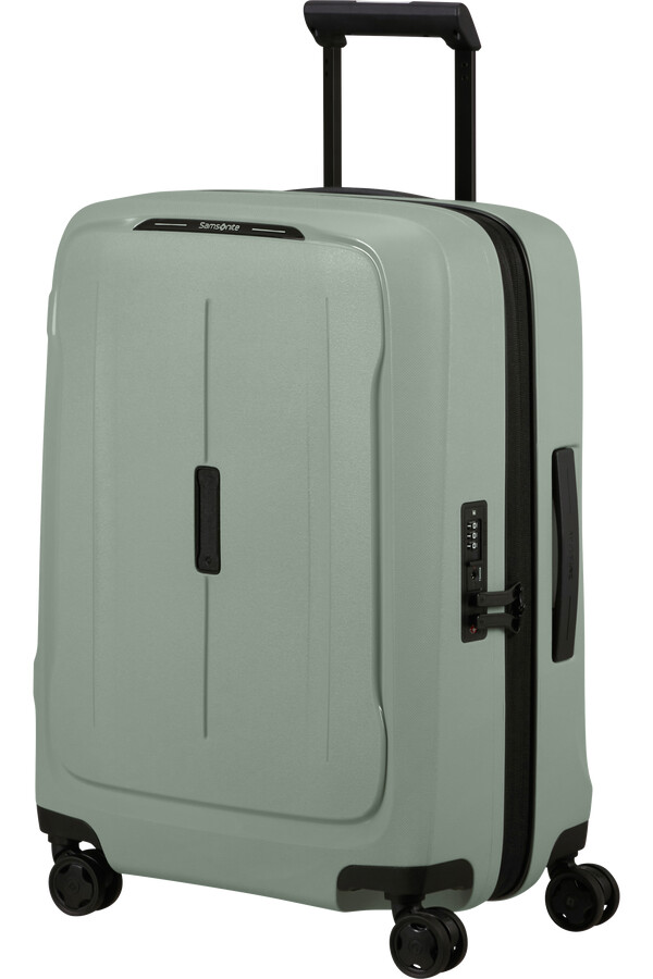 mala de viagem essens spinner expansível 4 rodas 55cm sálvia