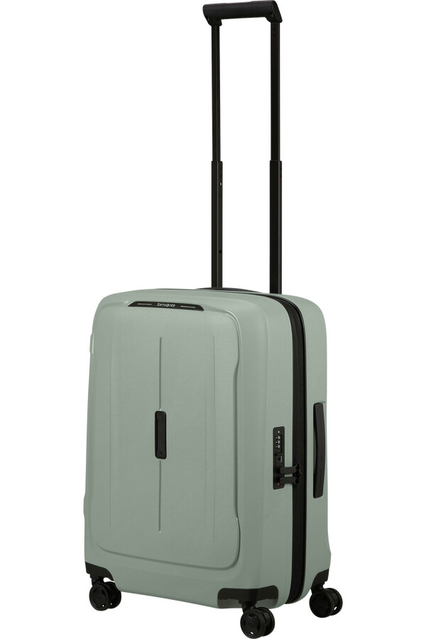 mala de viagem essens spinner expansível 4 rodas 55cm sálvia