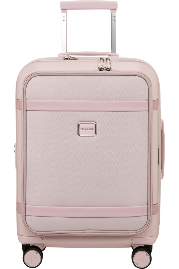 image spinner expansível 4 rodas 55cm rosa