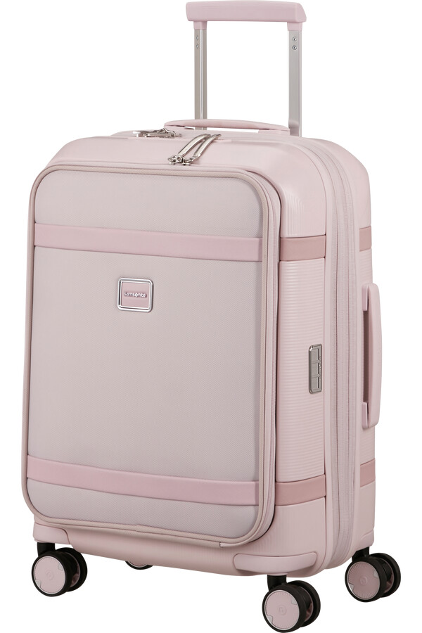 image spinner expansível 4 rodas 55cm rosa