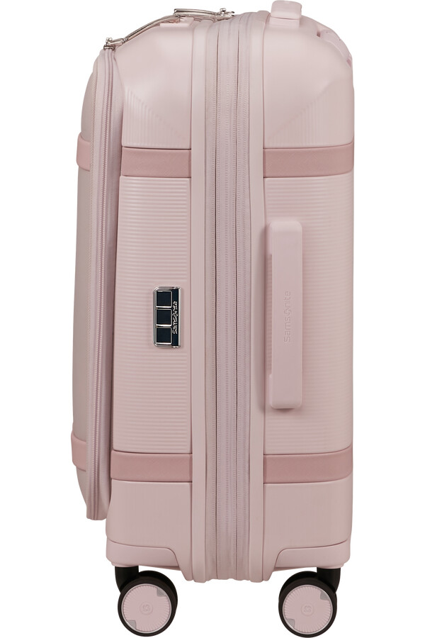 image spinner expansível 4 rodas 55cm rosa