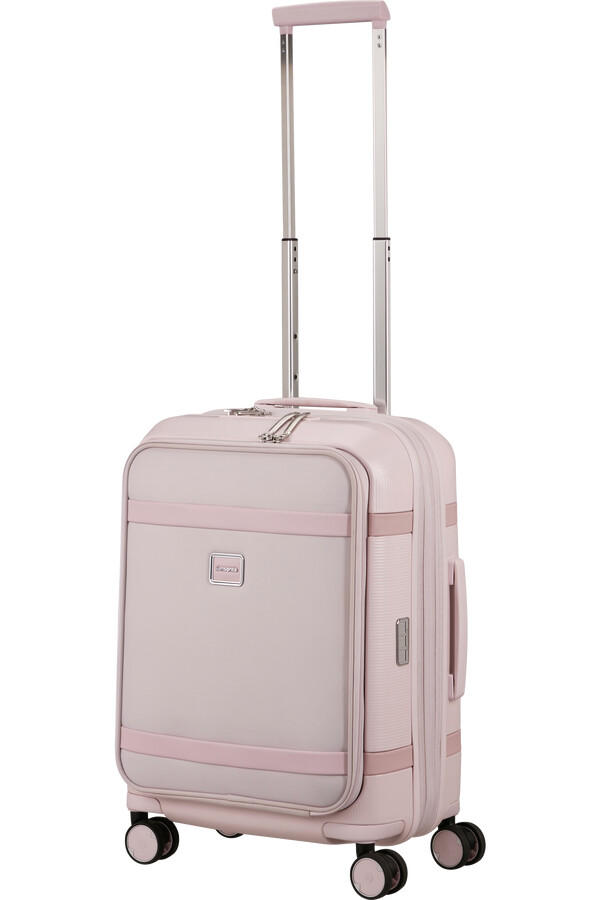 image spinner expansível 4 rodas 55cm rosa