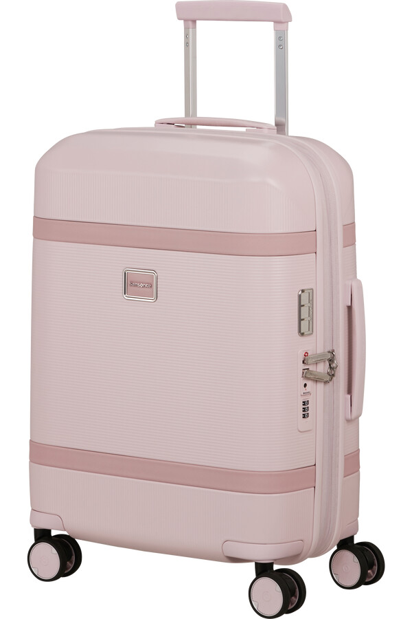 image spinner expansível 4 rodas 55cm rosa