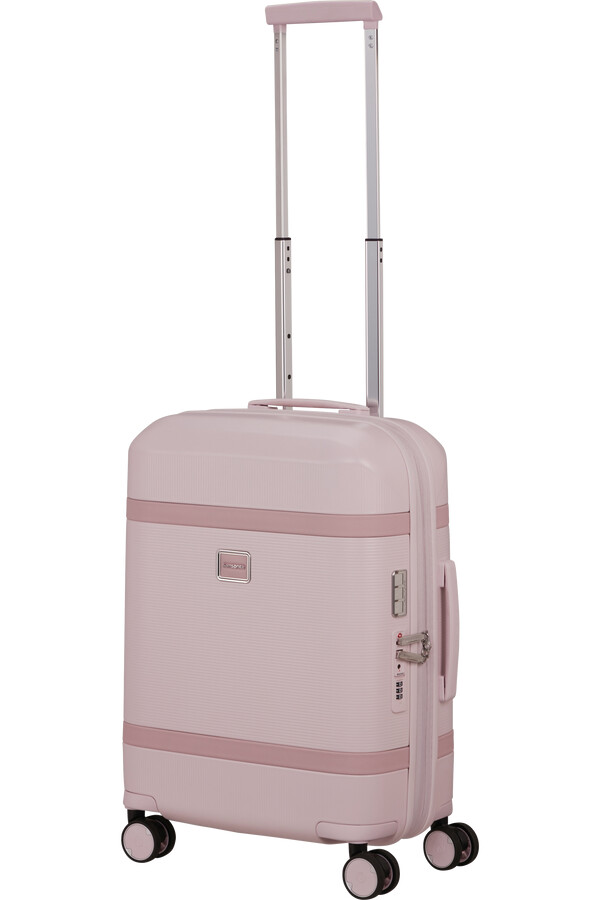 image spinner expansível 4 rodas 55cm rosa