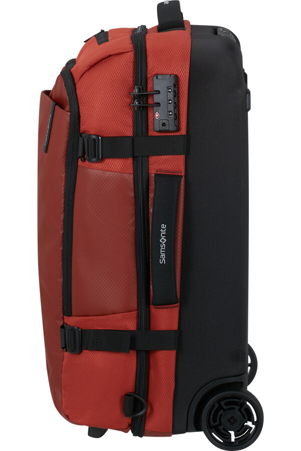 mochilamala de viagem armox com rodas 55 cm cor ferrugem