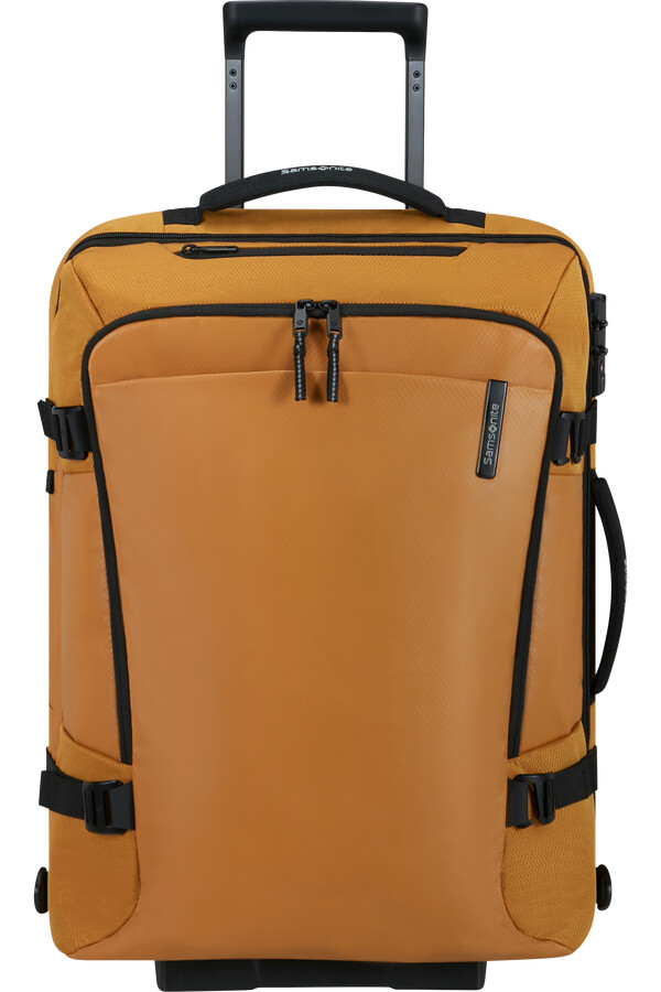 mochilamala de viagem armox com rodas 55 cm cor ocre