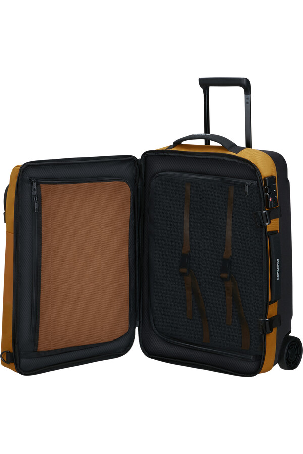 mochilamala de viagem armox com rodas 55 cm cor ocre