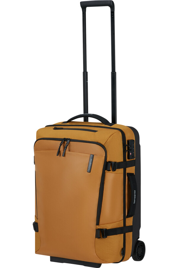 mochilamala de viagem armox com rodas 55 cm cor ocre