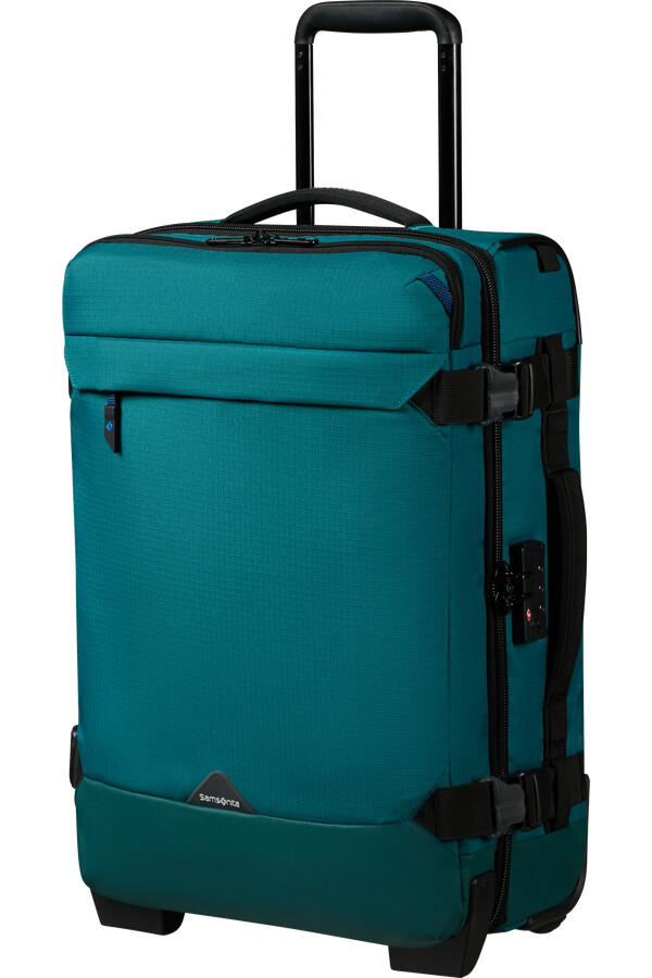 mala de viagem roadseeker com rodas 55 cm cor verde-azulado escuro.