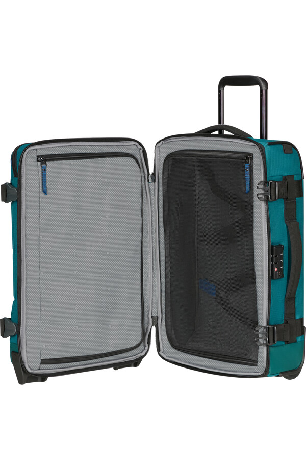 mala de viagem roadseeker com rodas 55 cm cor verde-azulado escuro.