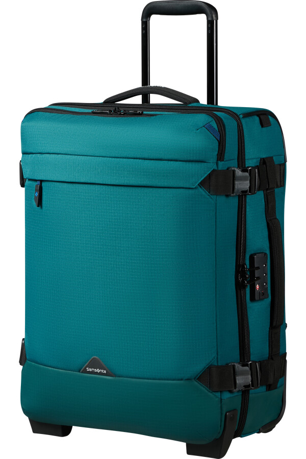 mochila roadseeker duffle com rodas 55 cm cor verde-azulado escuro.