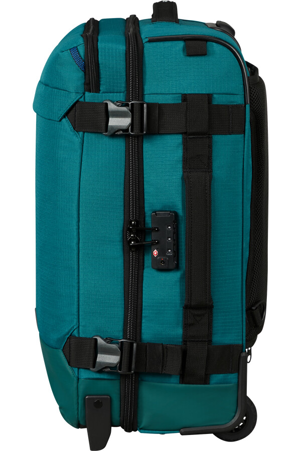 mochila roadseeker duffle com rodas 55 cm cor verde-azulado escuro.