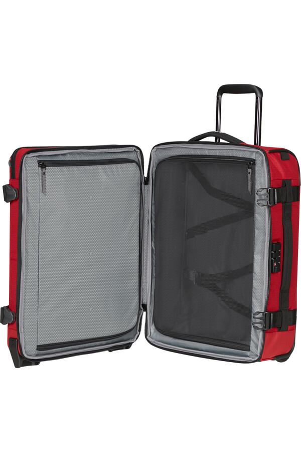 mochila roadseeker duffle com rodas 55 cm vermelho tijolo