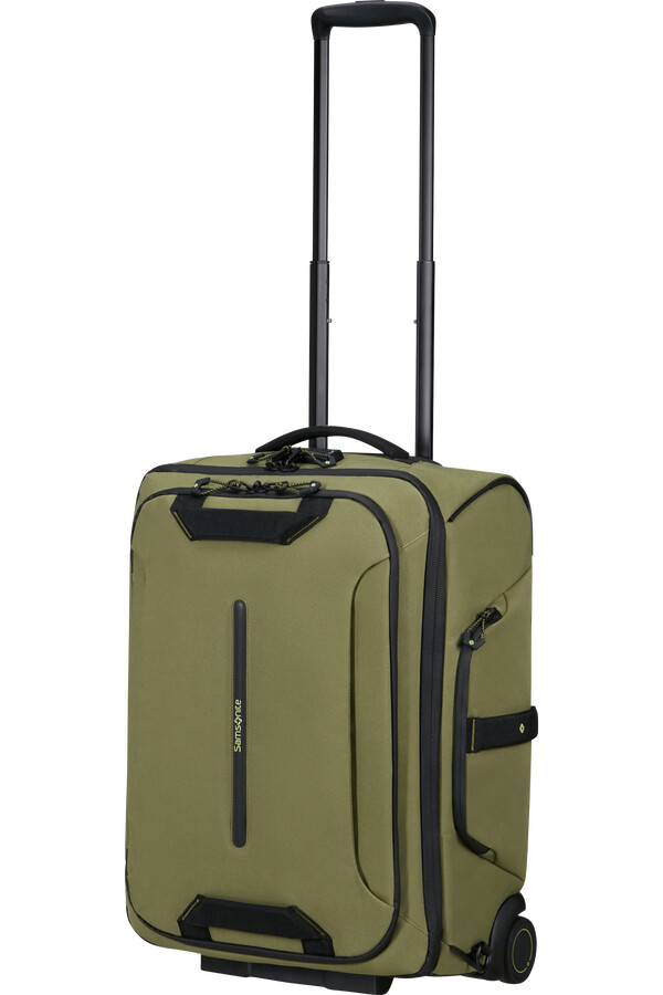 mochilamala de viagem ecodiver com rodas 55 cm cor wasabi encerado.