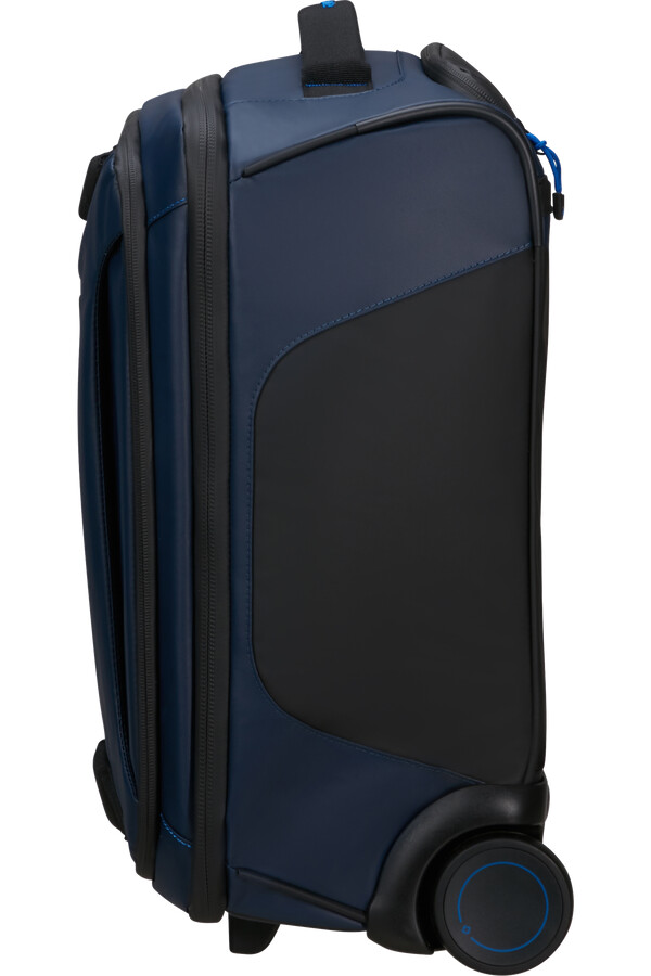 mala de viagem ecodiver com rodas sob o assento 45 cm azul noites.