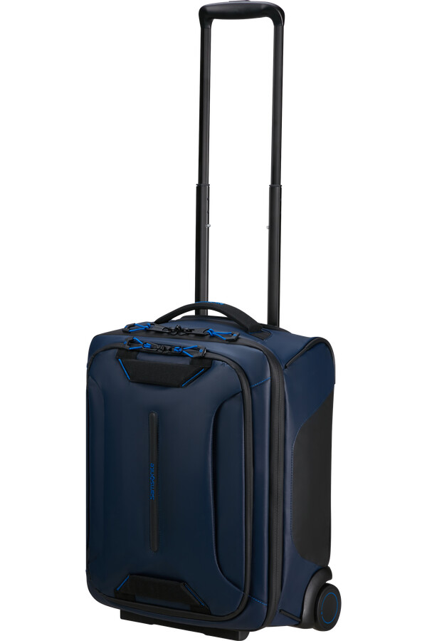 mala de viagem ecodiver com rodas sob o assento 45 cm azul noites.