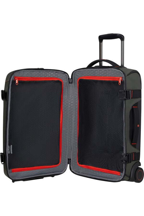 mochila ecodiver com rodas e estrutura dupla de 55 cm para trepadeira ivy.