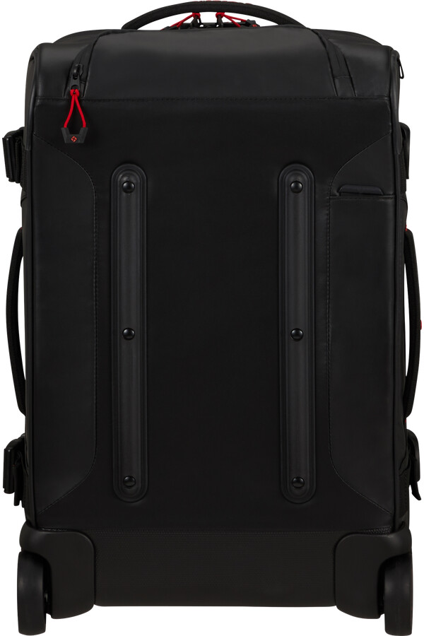 mala de viagem ecodiver com rodas e estrutura dupla de 55 cm preta.