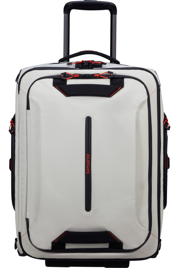 mochilamala de viagem ecodiver com rodas 55 cm branco nuvem