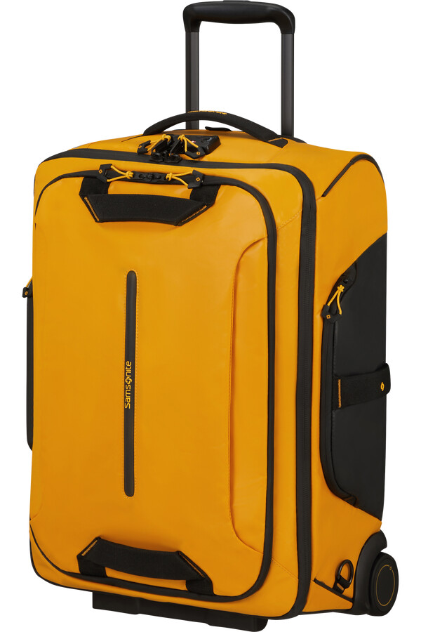 mochilamala de viagem ecodiver com rodas 55 cm amarela
