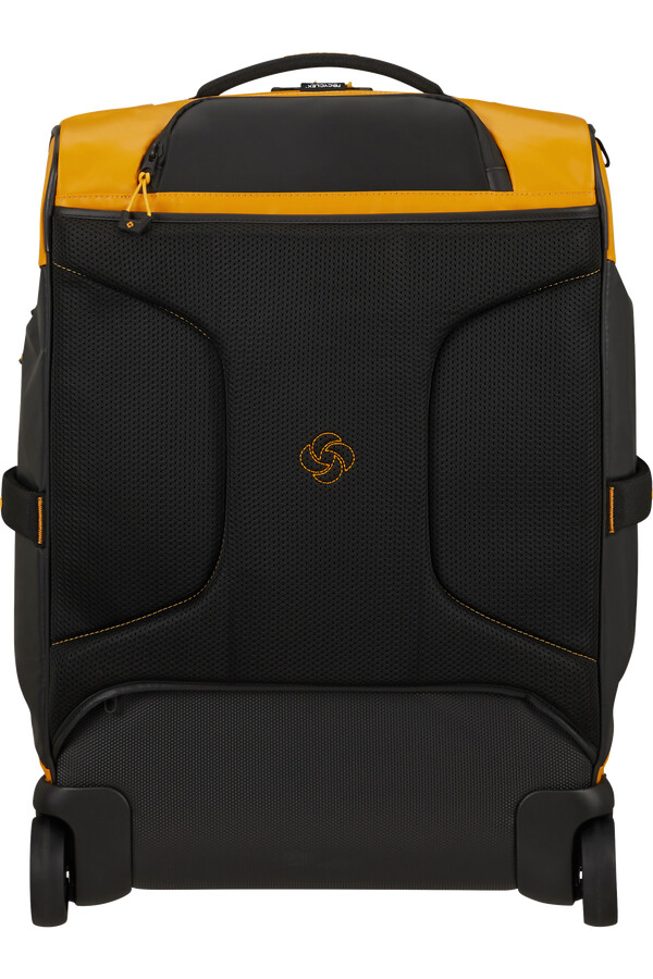 mochilamala de viagem ecodiver com rodas 55 cm amarela
