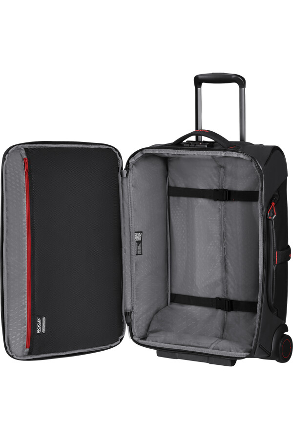 bolsa de viagem ecodiver com rodas 55 cm preta.
