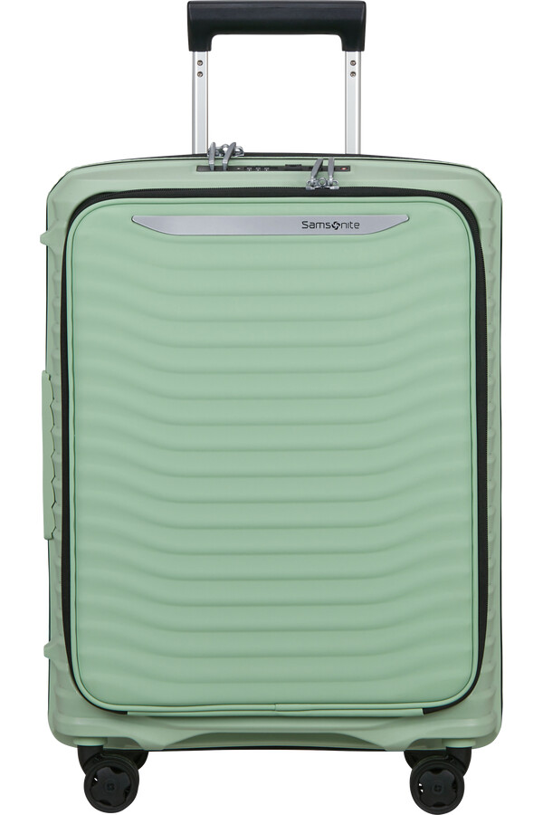 upscape spinner expansível 4 rodas 55cm verde sálvia