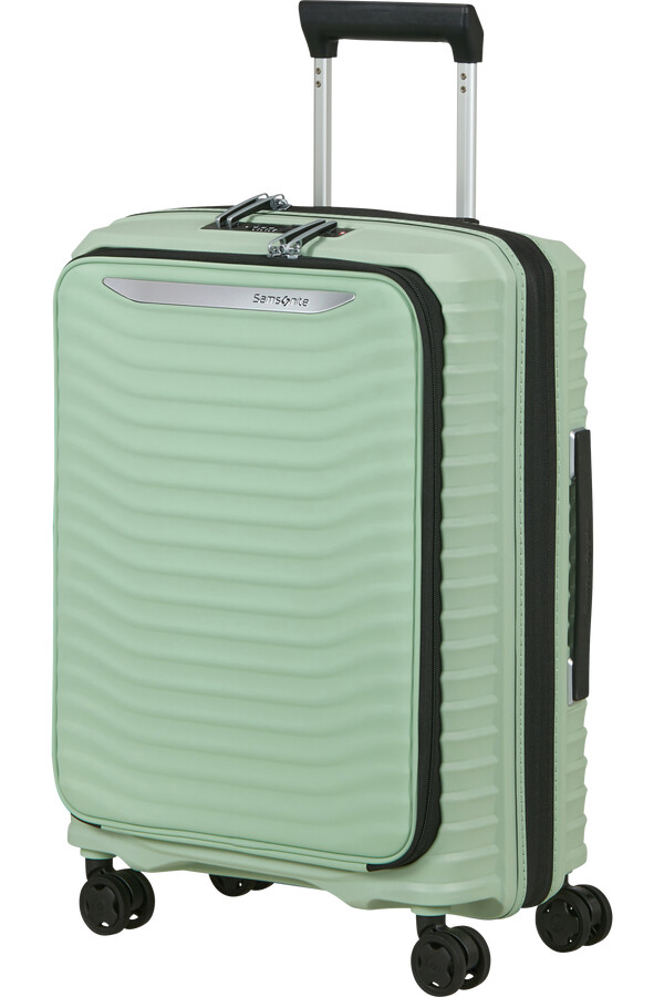 upscape spinner expansível 4 rodas 55cm verde sálvia