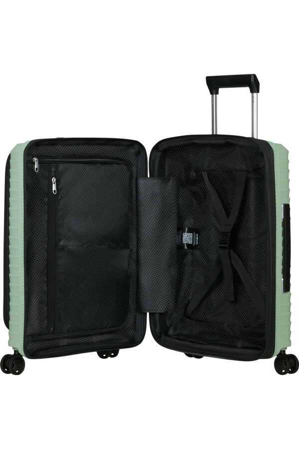 upscape spinner expansível 4 rodas 55cm verde sálvia