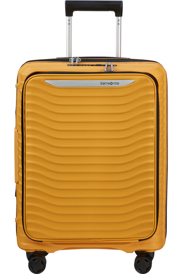 carrinho upscape spinner expansível 4 rodas 55cm amarelo