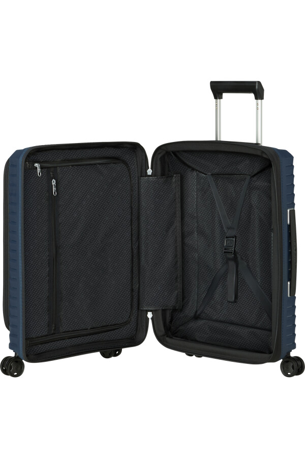 upscape spinner expansível 4 rodas 55cm azul noites
