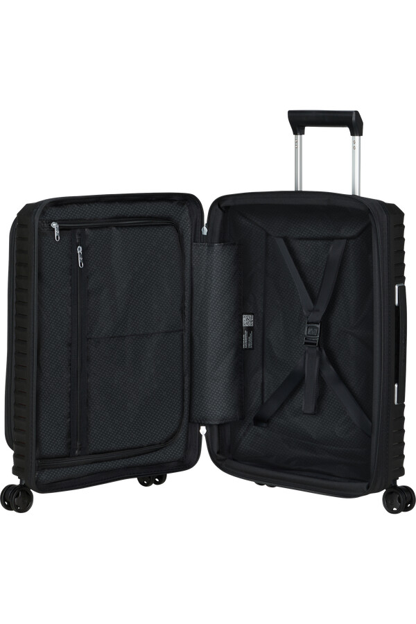 carrinho upscape spinner expansível 4 rodas 55cm preto