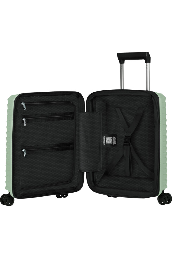 carrinho de bebê upscape spinner com quatro rodas 45 cm cor verde-sálvia suave.