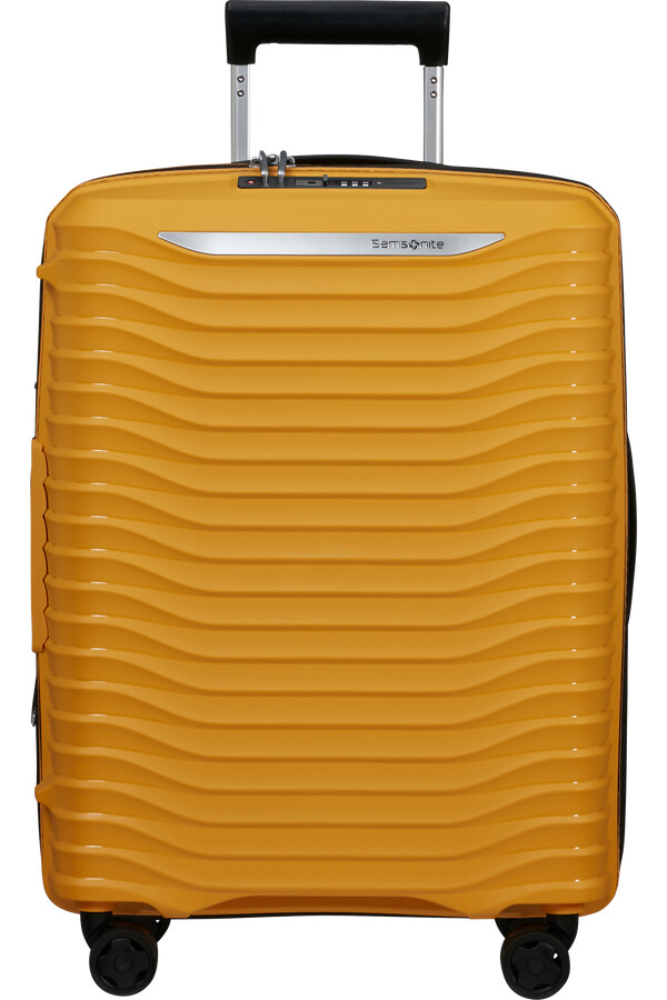 carrinho upscape spinner expansível 4 rodas 55cm amarelo