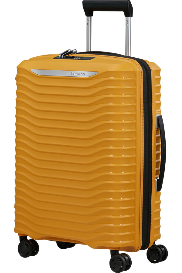 carrinho upscape spinner expansível 4 rodas 55cm amarelo