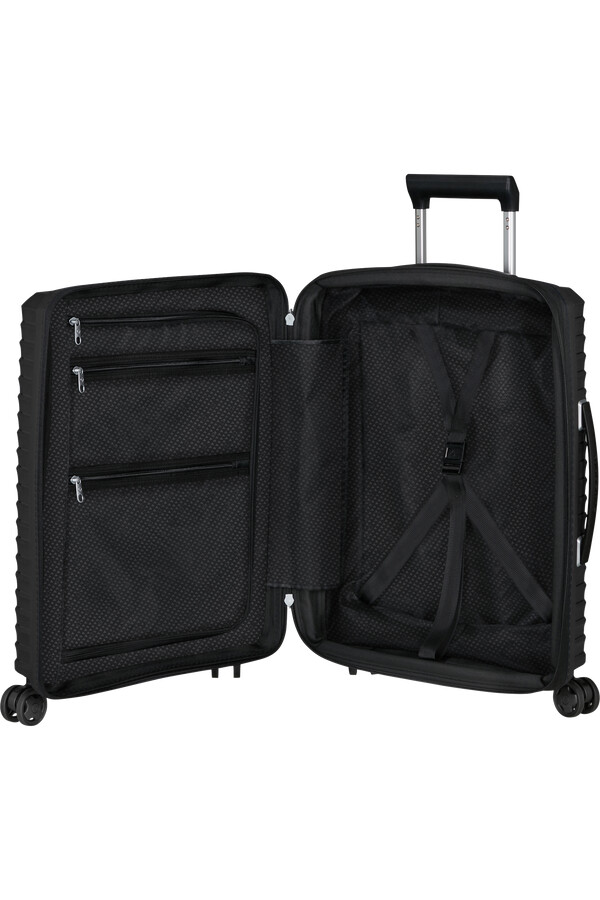carrinho upscape spinner expansível 4 rodas 55cm preto