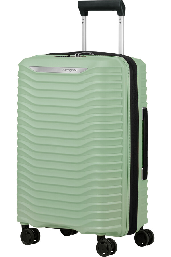 upscape spinner expansível 4 rodas 55cm verde sálvia