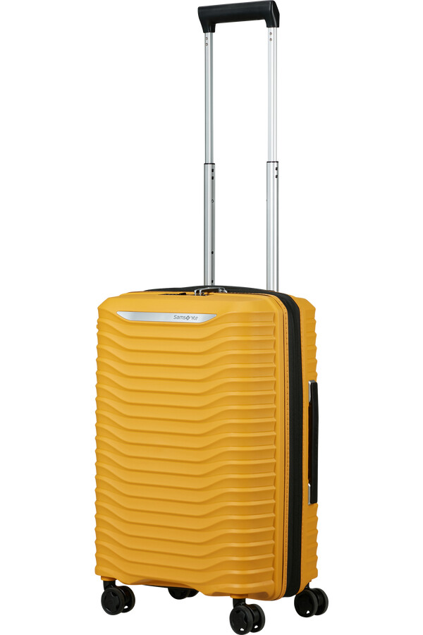 carrinho upscape spinner expansível 4 rodas 55cm amarelo
