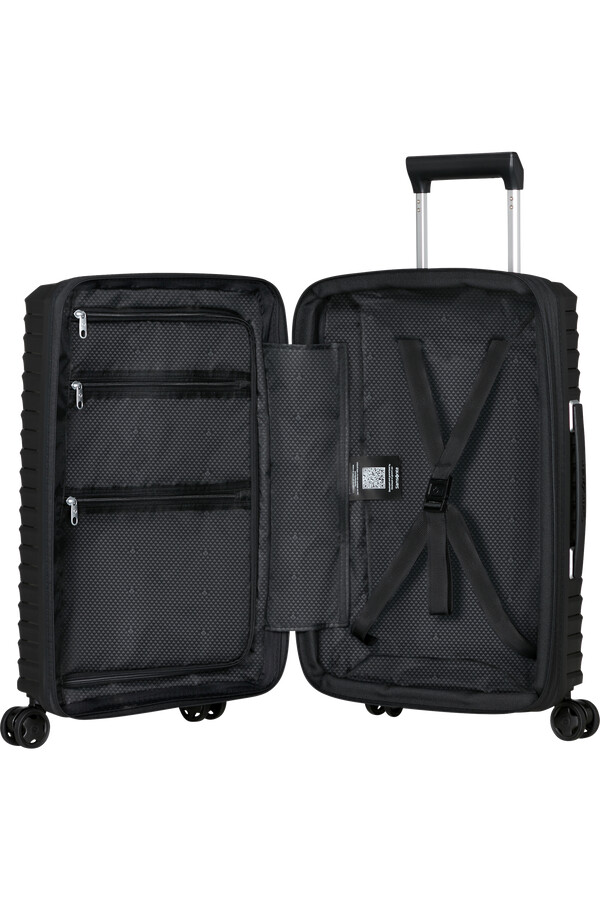 carrinho upscape spinner expansível 4 rodas 55cm preto