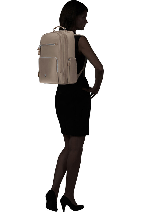 mochila karissa evo 15.6 marrom noz