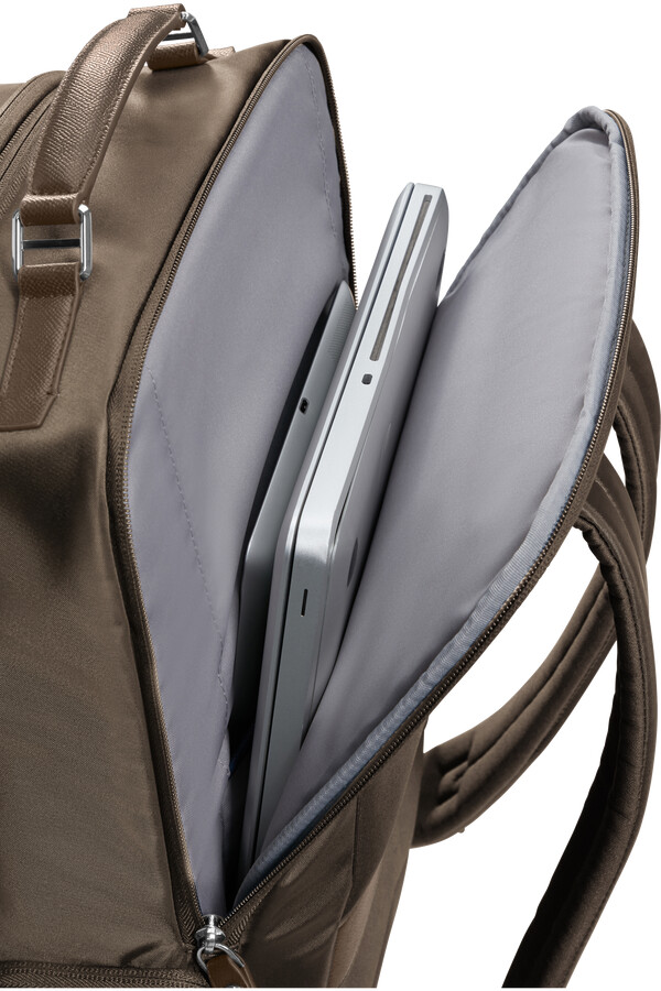 mochila karissa evo 15.6 marrom noz
